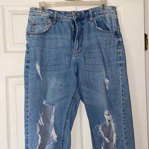 Ripped Mom Jeans